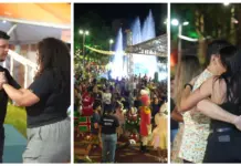 Forró aquece corações em noite do Natal dos Sonhos no Centro de Campo Grande