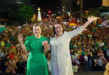 Prefeita e vice abrem o Natal de Campo Grande, transformando o Centro em palco de festa e alegria