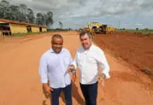 Riedel inaugura na cidade de Corguinho pavimentação em bairros e inicia obra na MS-244