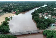 Aviso de emergência é emitido devido à elevação dos níveis dos rios Taquari e Aquidauana