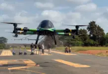Carro voador elétrico é destaque na Expogrande e sinaliza avanço da mobilidade aérea