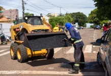 Após mutirão, tapa-buracos continua nesta semana na região do Guanandi
