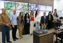 Membros do MPMS conhecem a central integrada de videomonitoramento da Secretaria de Estado de Educação