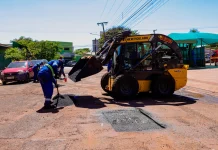 Após mutirão, Coophatrabalho segue no cronograma de tapa-buracos nesta semana