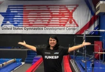 Profissional da Funesp amplia conhecimentos em ginástica nos EUA