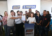 Prefeita assina ordem de serviço para as obras de drenagem e asfalto na Região do Lagoa