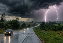 Fim de semana terá calor de até 36°C e risco de tempestades em MS