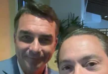 Nome de confiança de Flávio Bolsonaro em MS, Rodolfo Nogueira se reúne com ele para alinhar segundo turno